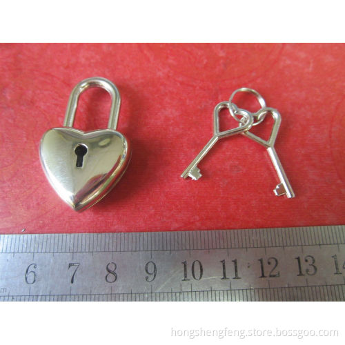 Zinc Alloy Heart Shape Love Padlock for Promotional Gifts